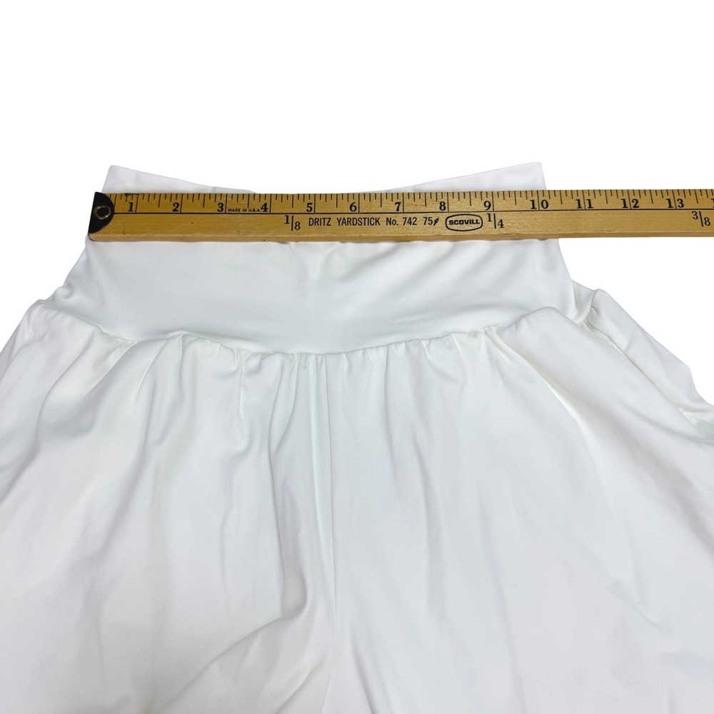 New Halara Softlyzero Airy Shorts XS White High Waisted Crossover Athletic Flowy - Picture 6 of 7